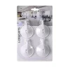4 Crochets Ventouses Blanc