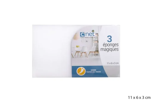 3 Eponges Magiques Blanches