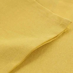 maxibazar 3 Serviettes De Table 40X40 Cm Coton Uni Initia Jaune