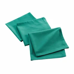 maxibazar 3 Serviettes De Table 40X40Cm Recycle Uni Emeraude