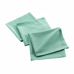 maxibazar 3 Serviettes De Table 40X40Cm Recycle Uni Menthe