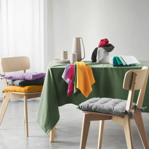 maxibazar 3 Serviettes De Table 40X40Cm Recycle Uni Vert