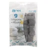 9 Tampons A Recurer Laine Acier