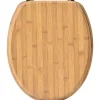 Abattant Wc 18 Pouces Attaches Acier Inoxydable Bambou