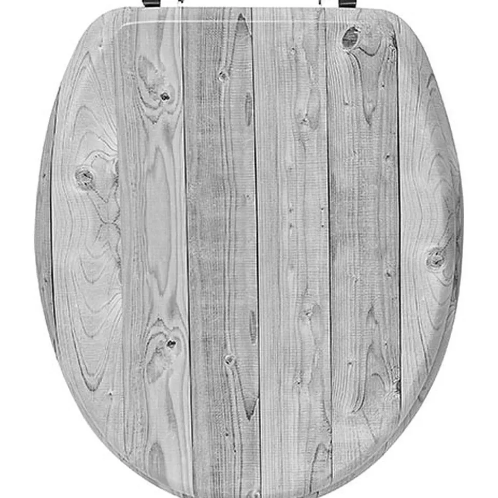 Abattant Wc Mdf 18 Pouces Attaches Acier Inoxydable 3 Faces