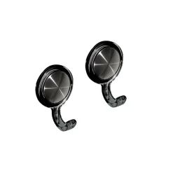 Accroche Torchon X2 Gris Noir Transparents