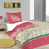 maxibazar Amaryllis Housse De Couette 140X200Cm Et 1 Taie 63X63Cm