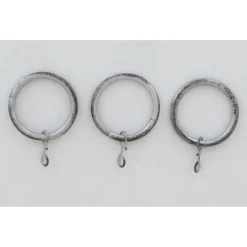 maxibazar Anneaux D20 X8 Argent Noir