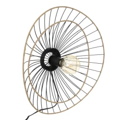 maxibazar Applique Metal Alara Noir D.45Cm