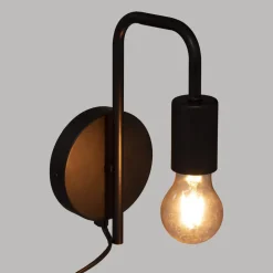 maxibazar Applique Metal Keli Noir D.12Cm
