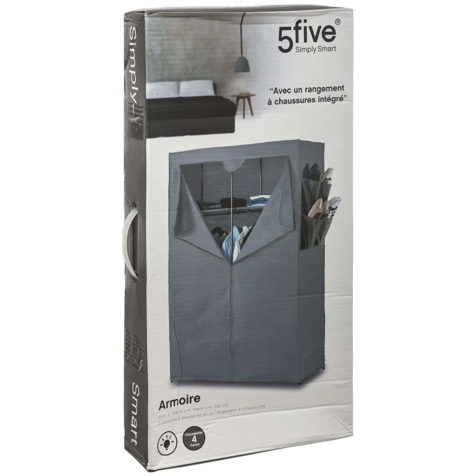 Armoire 2 Étagères Penderie