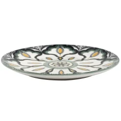 Assiette Mandala Vert D.19Cm