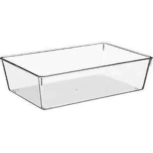 Bac De Rangement Transparent D.15.5X23.3X6.5Cm