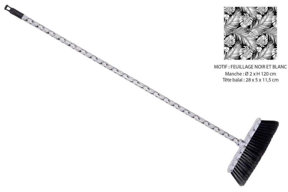 Balai Et Manche Décor Feuillage