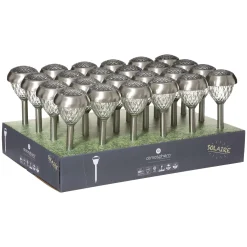 Balise Solaire Inox Plastique Egan H.36Cm