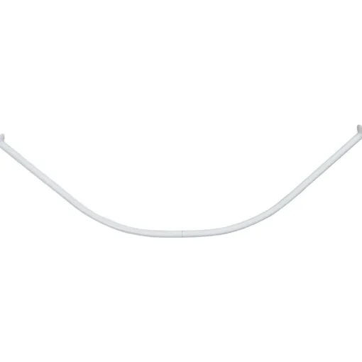 Barre De Douche Incurvee 90X90Cm Aluminium Blanc