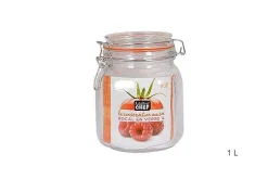Bocal Hermetique Clip Metal 1L