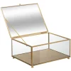 maxibazar Boite Bijoux Paillette Dore D.18X13X8Cm