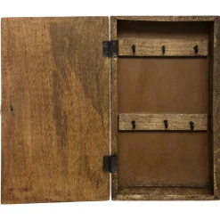 maxibazar Boite Cle Bois Scupte D.28X16Cm