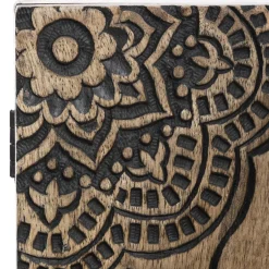 maxibazar Boite Cle Bois Scupte D.28X16Cm