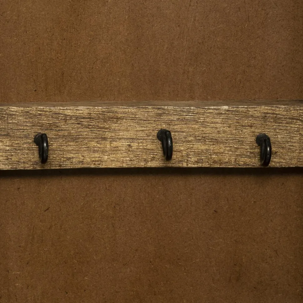 maxibazar Boite Cle Bois Scupte D.28X16Cm