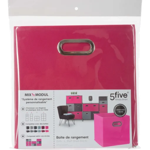 Boite De Rangement 31X31Cm Framboise