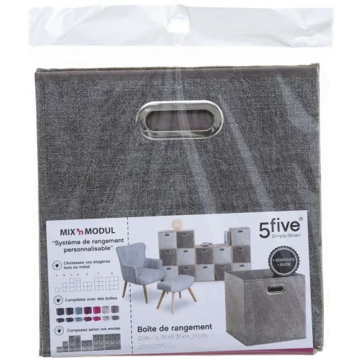 Boite De Rangement 31X31Cm Marron Chine