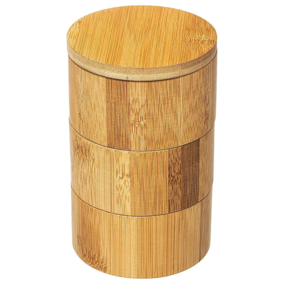 Boîte A Epices 3 Etages Bambou