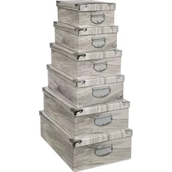 Boîte Coins Metal Imprime Sauvage D.28X19.5X10.8Cm