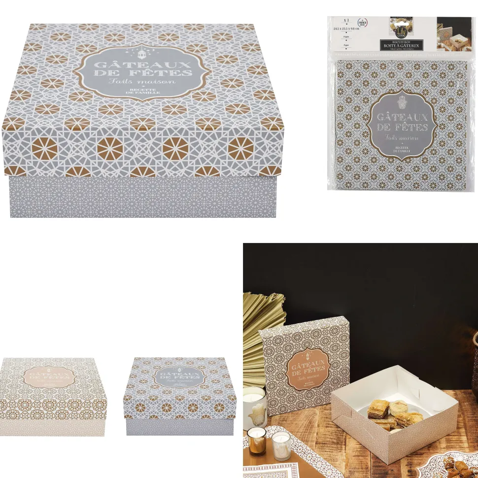 Boîte Gateaux 25.5X9.8Cm