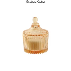 maxibazar Bougie Boheme Ecrin En Verre 6.5X9Cm