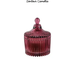 maxibazar Bougie Boheme Ecrin En Verre 6.5X9Cm