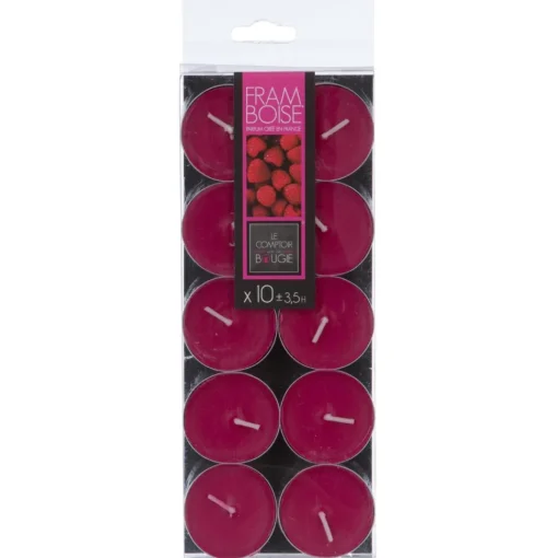 Atmosphera Bougie Chauffe Plat Parfumee Framboise X10 Pieces