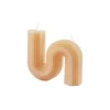 maxibazar Bougie Forme Vague 9.5X2.2X8Cm Semoule