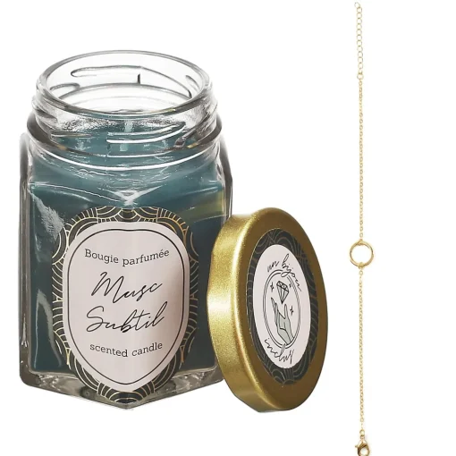 maxibazar Bougie Parfumee Bocal Deco Bijou Surprise