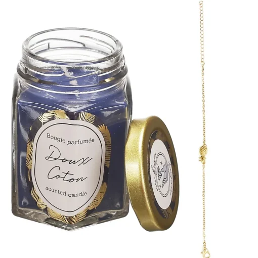 maxibazar Bougie Parfumee Bocal Deco Bijou Surprise