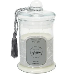 maxibazar Bougie Parfumee Bonbonniere Grise H23.5Cm