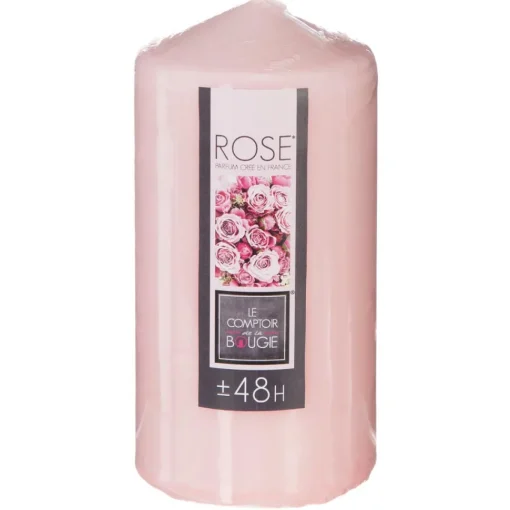 Atmosphera Bougie Parfumee Ronde 395G Rose 7X14Cm