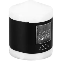 Atmosphera Bougie Ronde Blanc 220G 7X9Cm