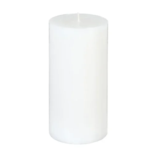 Atmosphera Bougie Ronde Rustic Blanc 7X14Xm