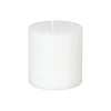 Atmosphera Bougie Ronde Rustic Blanc 6.7X7Cm