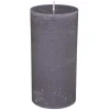 Atmosphera Bougie Ronde Rustic Gris 7X14Cm