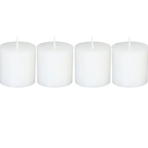 Atmosphera Bougie Votive Rustic X4 Blanc