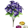 maxibazar Bouquet 20 Pensees H.40Cm Couleurs Assorties