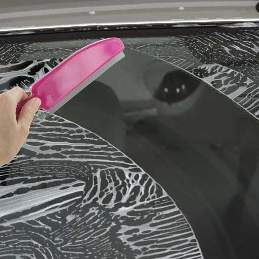 Brosse De Nettoyage Avec Raclette Caoutchouc
