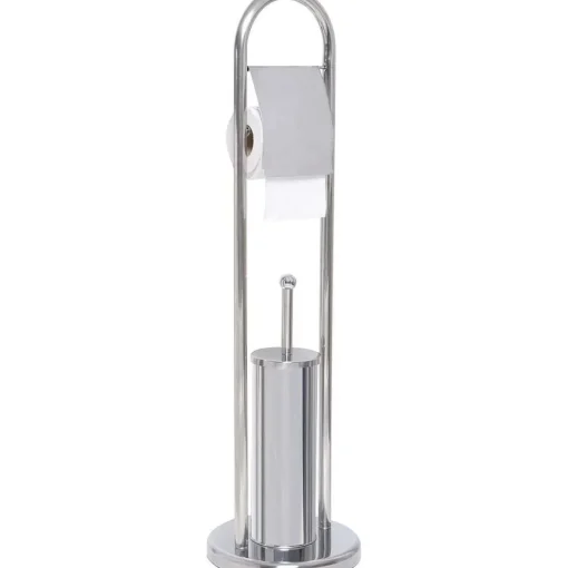 Brosse Et Derouleur Papier Wc Acier Inoxydable Chrome