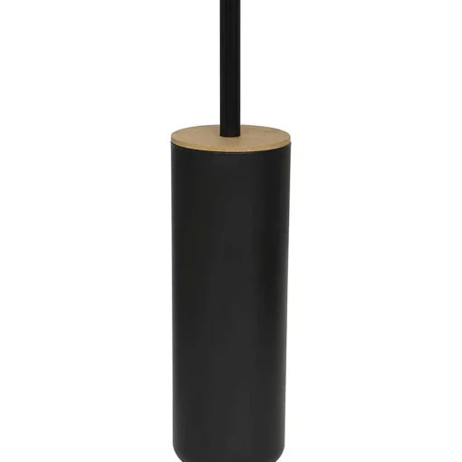 Brosse Wc Avec Couvercle Bambou Noir