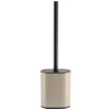 Brosse Wc Plate Silicone Et Support Metal Ficelle Noir