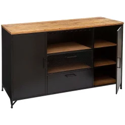 Buffet 2 Portes 2 Tiroirs Cierna D.140X45X85Cm