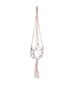 Atmosphera Cache Pot Verre Et Jute Nomade D.10.5Cm